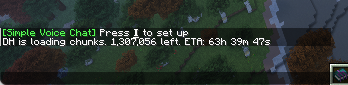 DH chunk generation progress