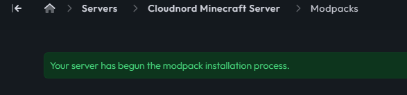CloudNord delete files confirmation for modpack installation