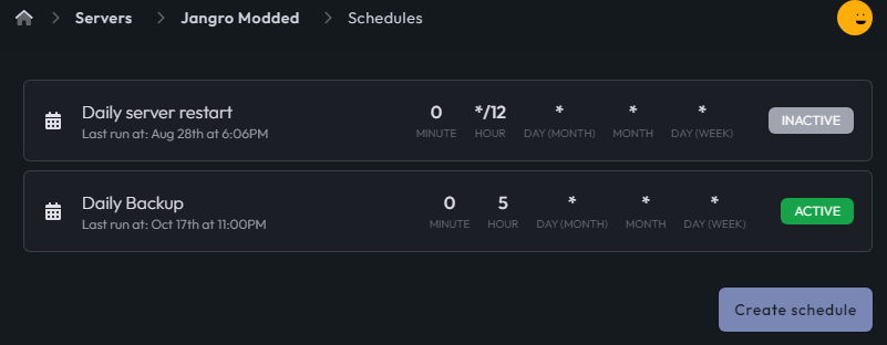 CloudNord scheduled commands and cron-based tasks