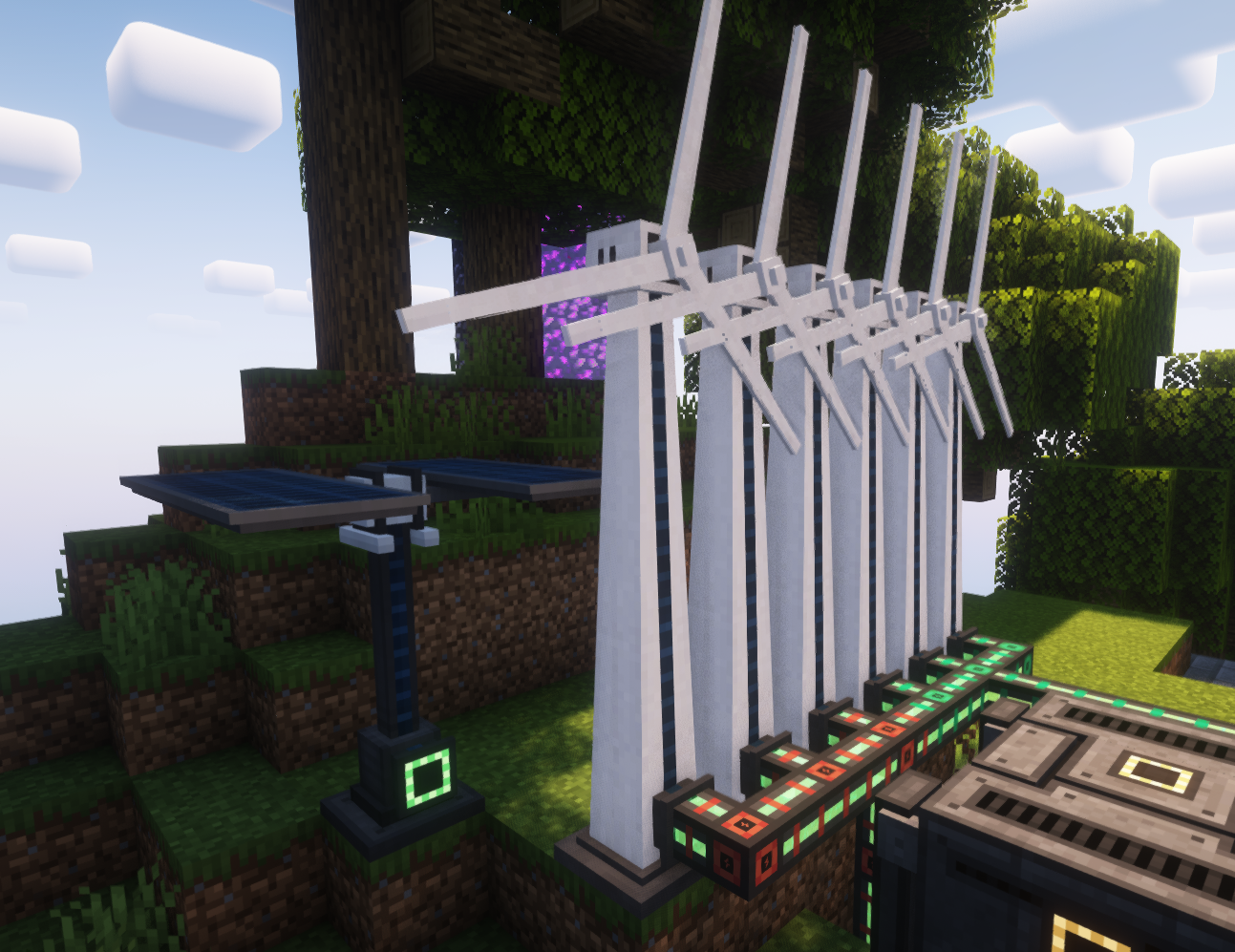 Mekanism Wind Generator setup showing optimal height placement for maximum energy efficiency
