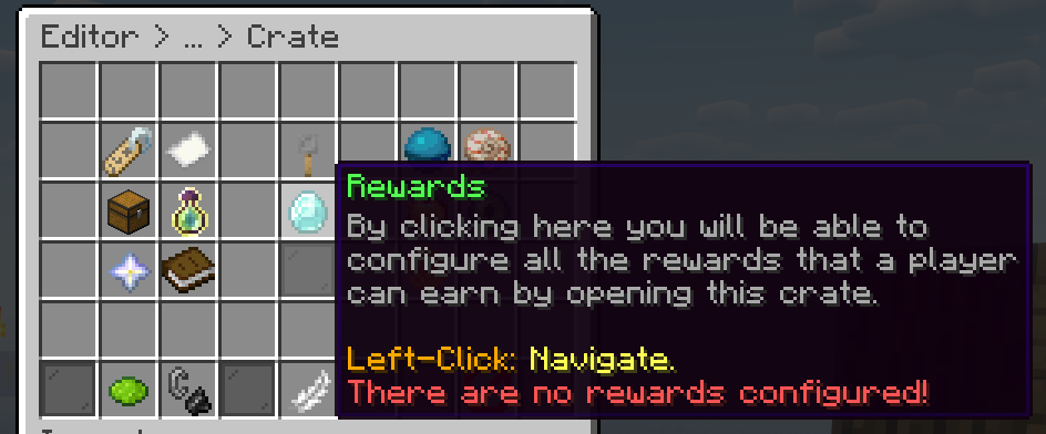 PhoenixCrates crate editing interface with configuration options